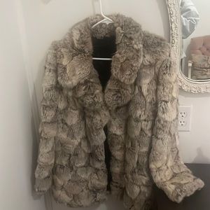 Rabbit coat. Size medium